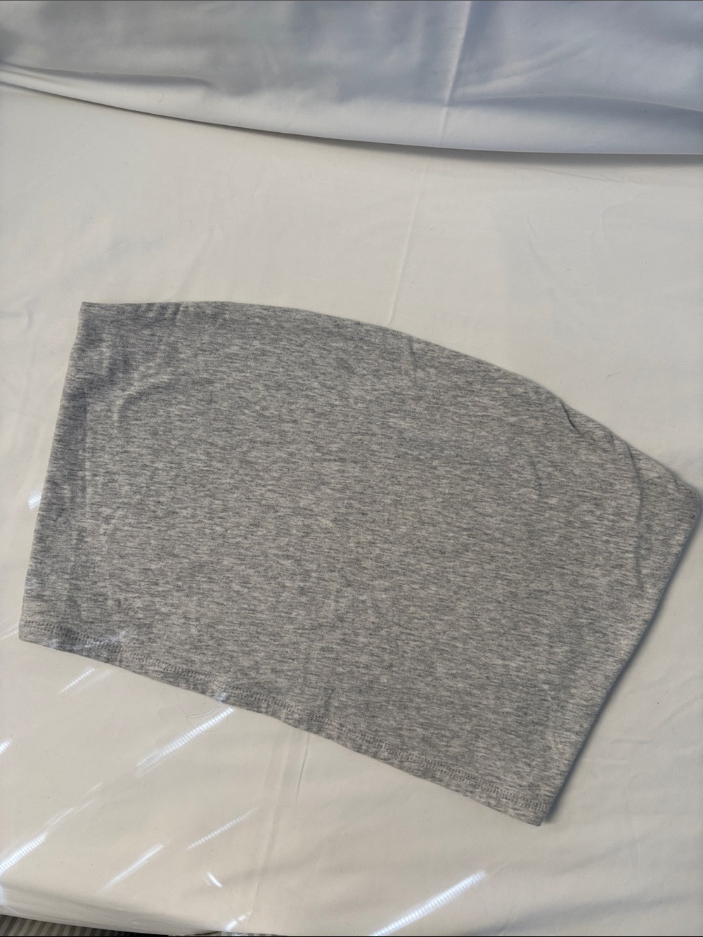 Garage - Heather Grey Tube Top Strapless Bandeau Crop Top